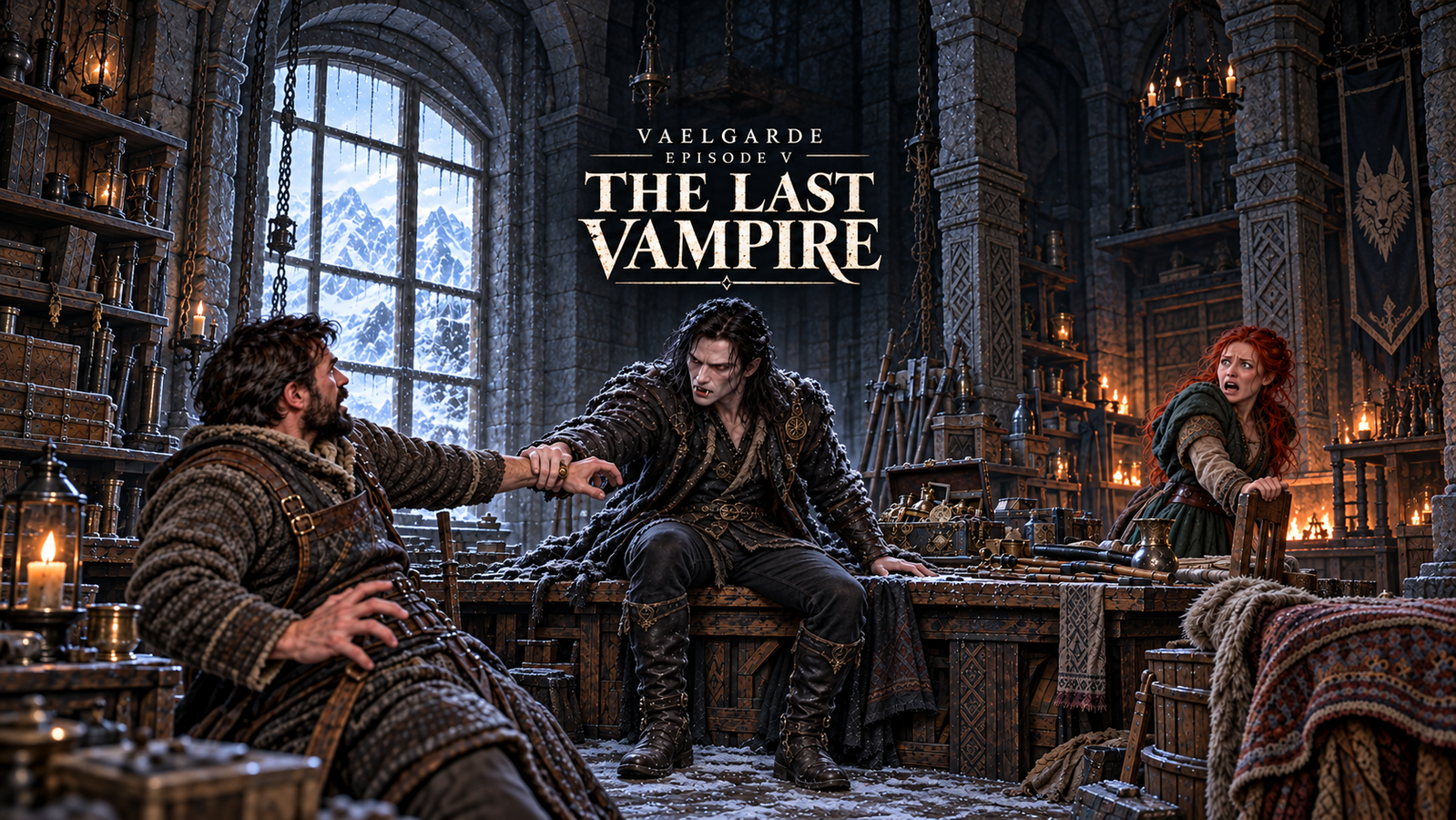 Cover art for The Last Vampire, a fantasy scenario on AI Dungeon