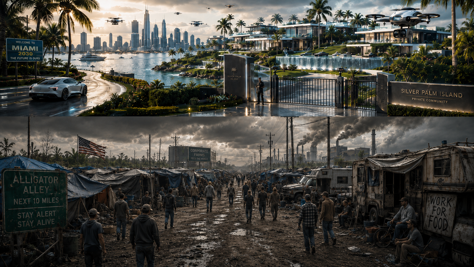 Cover art for The 2030s Great Depression, a modern scenario on AI Dungeon