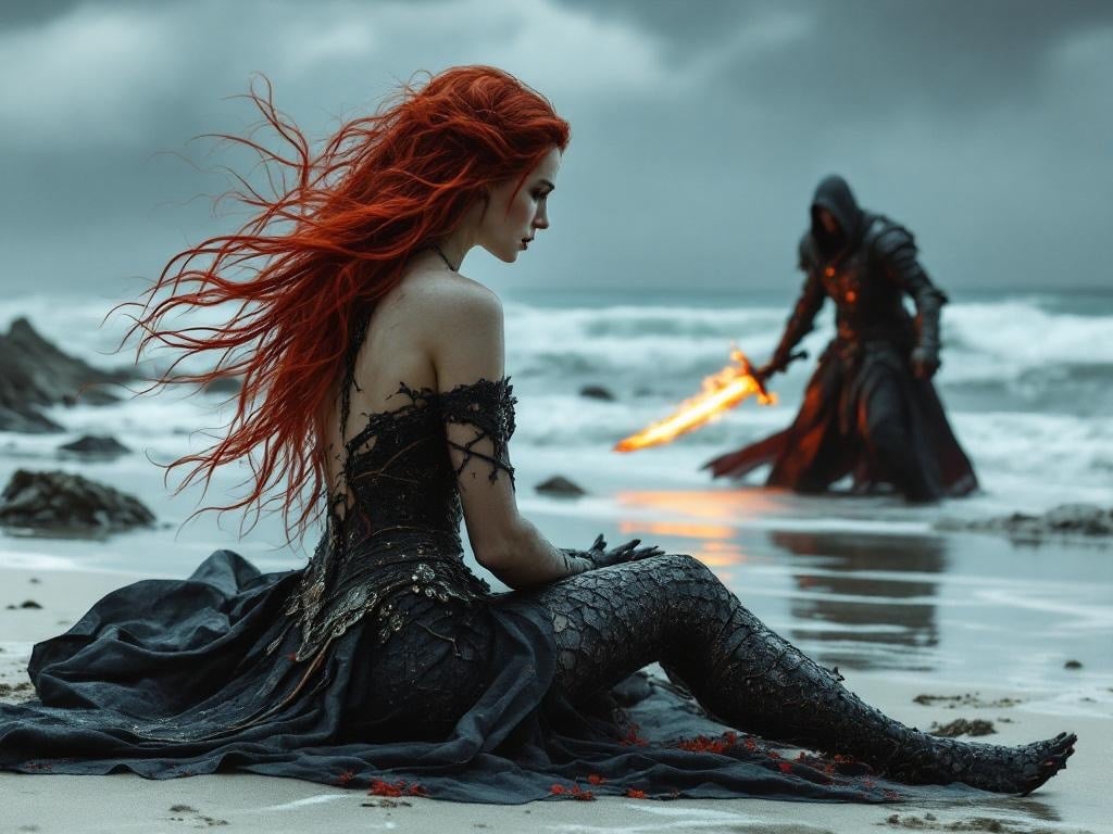 Cover art for The Dragon & the Siren, a vaelgarde scenario on AI Dungeon