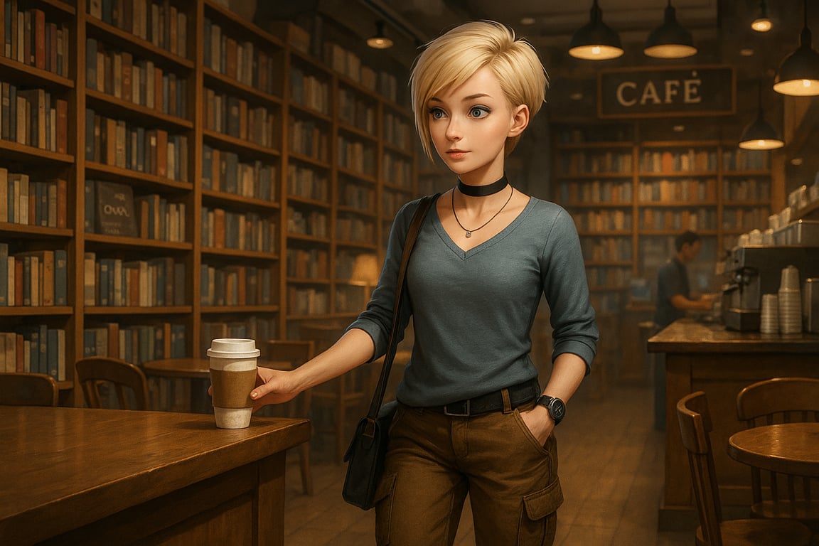 Cover art for Coffee and Emilia, a slice of life scenario on AI Dungeon