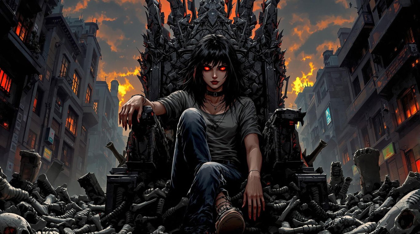 Cover art for Bloodline Dominion, an apocalyptic scenario on AI Dungeon