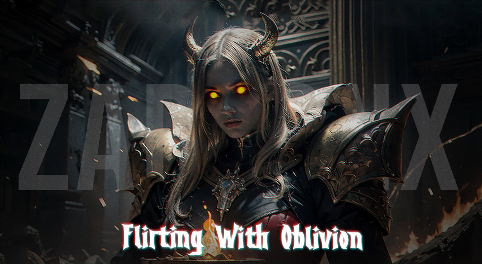 Cover art for Flirting With Oblivion đź’€, a romance scenario on AI Dungeon