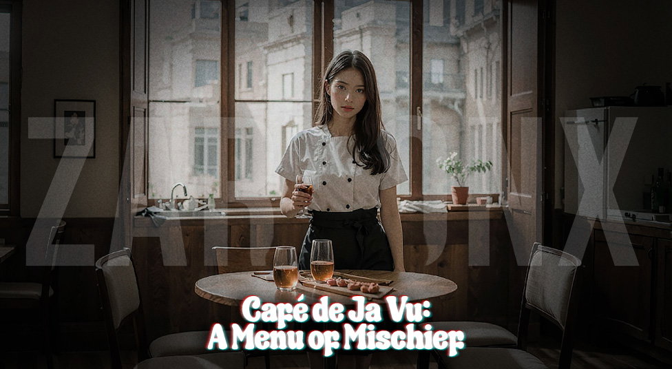 Cover art for Café de Ja Vu: A Menu of Mischief 📋 - V.1.1, a romance scenario on AI Dungeon