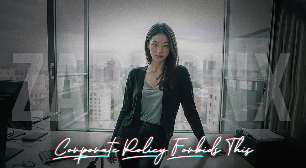 Cover art for Corporate Policy Forbids This đź“” - V.1.1, a romance scenario on AI Dungeon