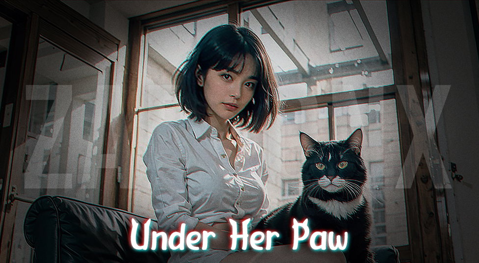 Cover art for Under Her Paw 😼, a romance scenario on AI Dungeon