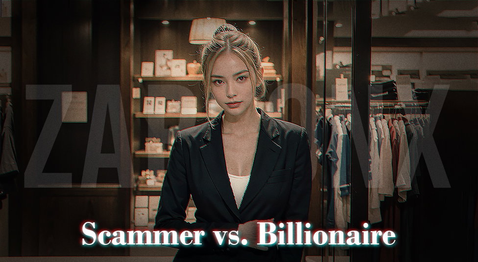 Cover art for Scammer vs. Billionaire 💸, a romance scenario on AI Dungeon