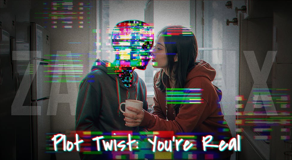 Cover art for Plot Twist: You're Real ✍️, a romance scenario on AI Dungeon