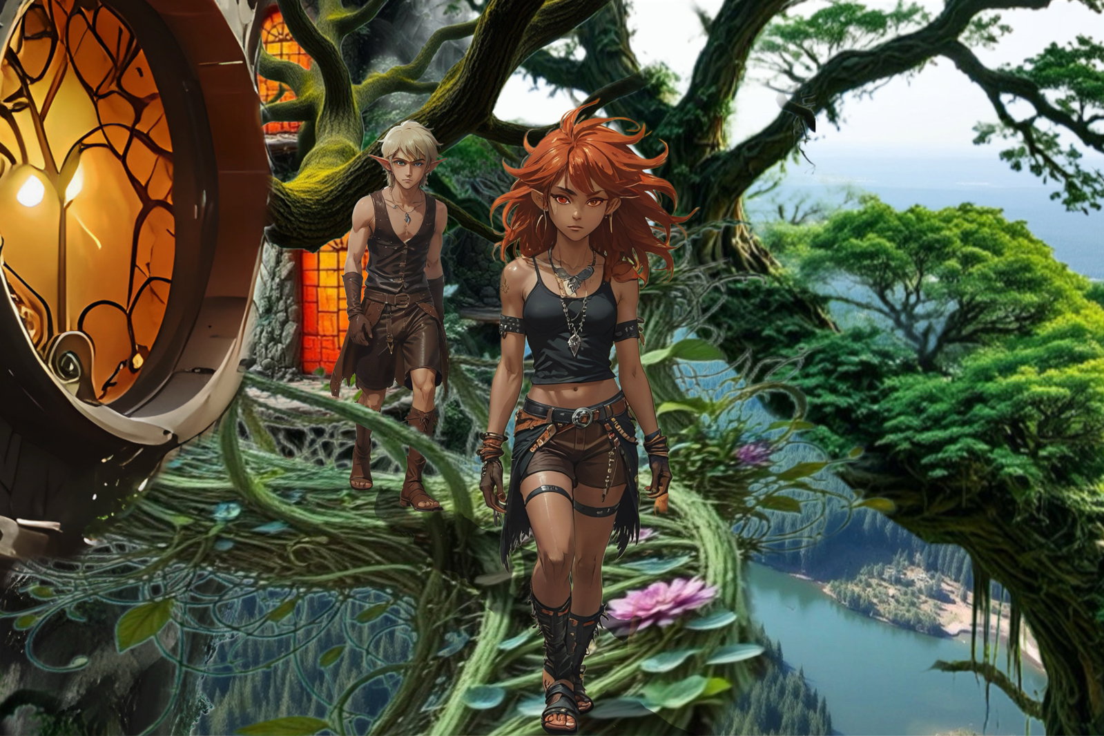 Cover art for Falinesti, an adventure scenario on AI Dungeon