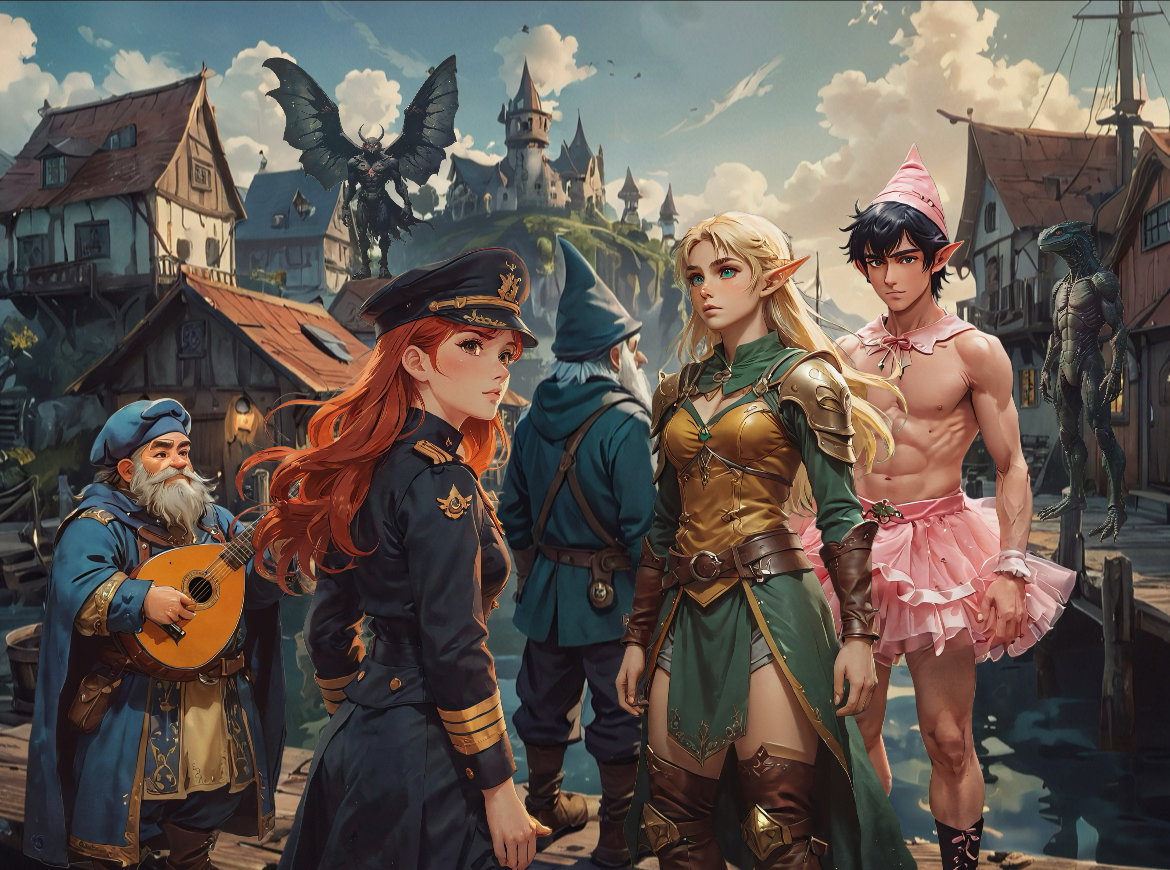 Cover art for Isekai Outcasts, a fantasy scenario on AI Dungeon