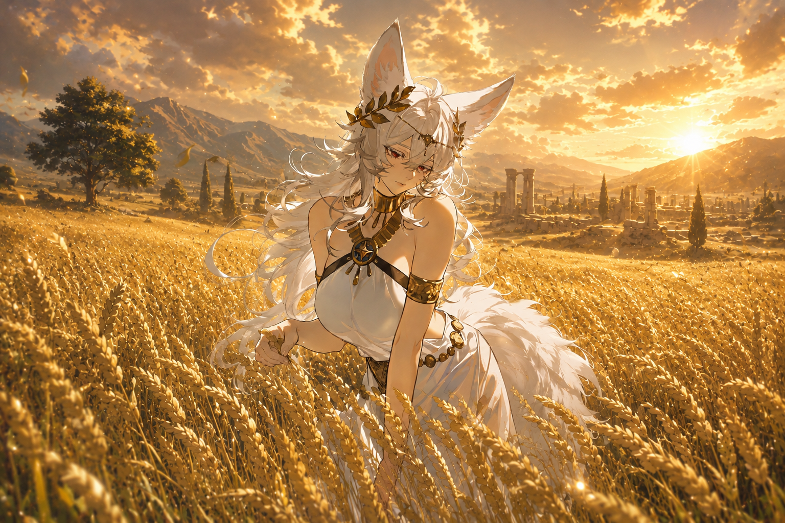 Cover art for Of Fangs & Fertility~, a god scenario on AI Dungeon