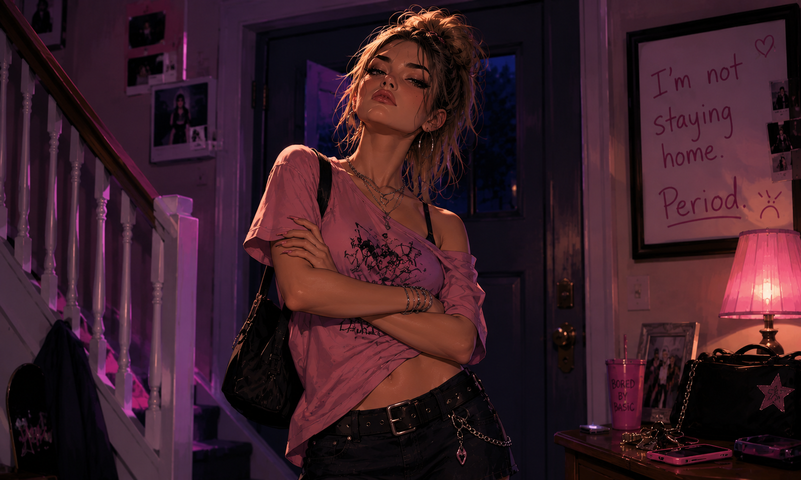 Cover art for 🎭Bratty Step Sis House Arrest, a slice of life scenario on AI Dungeon