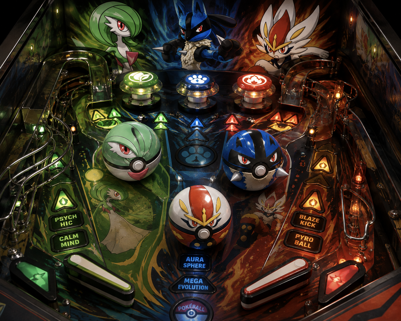 Cover art for Pokepinball Mania!, a pokemon scenario on AI Dungeon