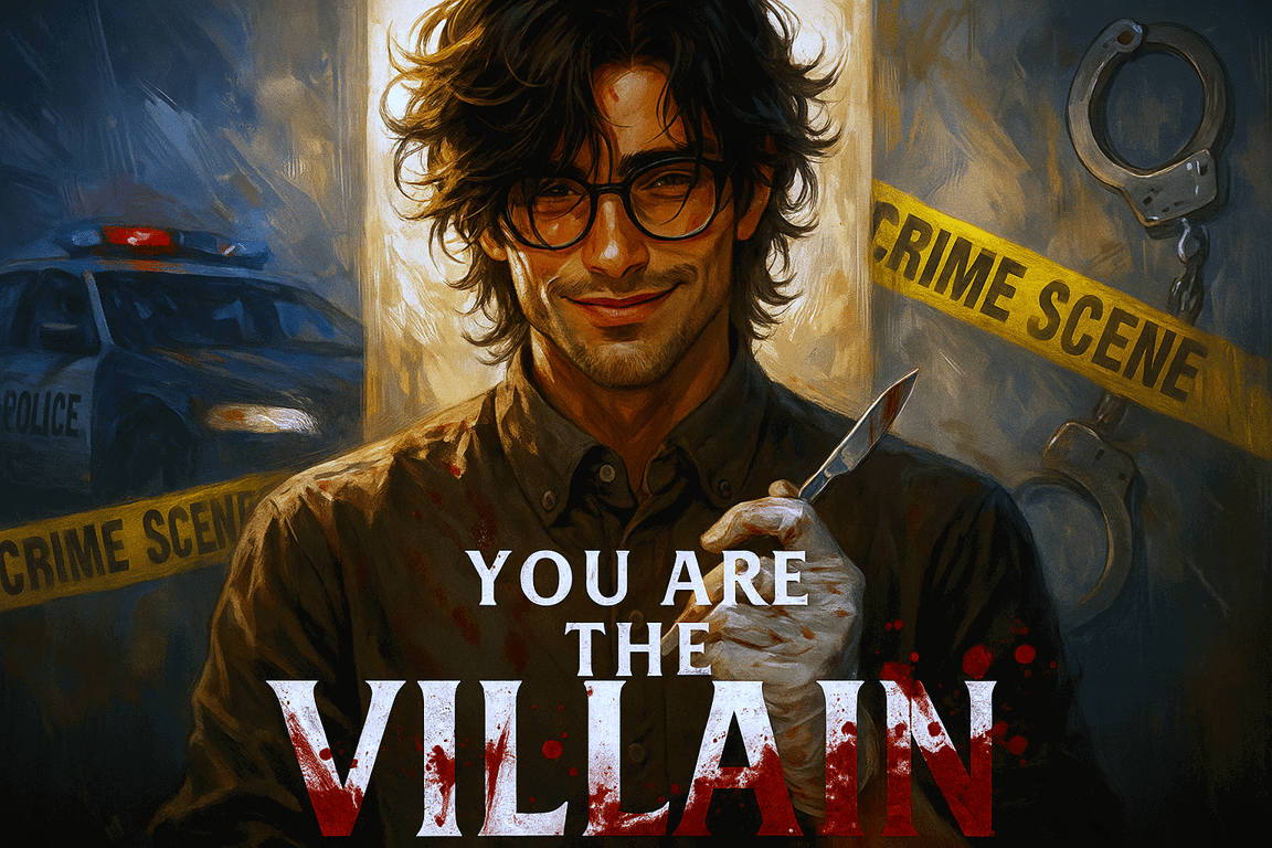 Cover art for You are the villain V.0.2.0, an autocards scenario on AI Dungeon