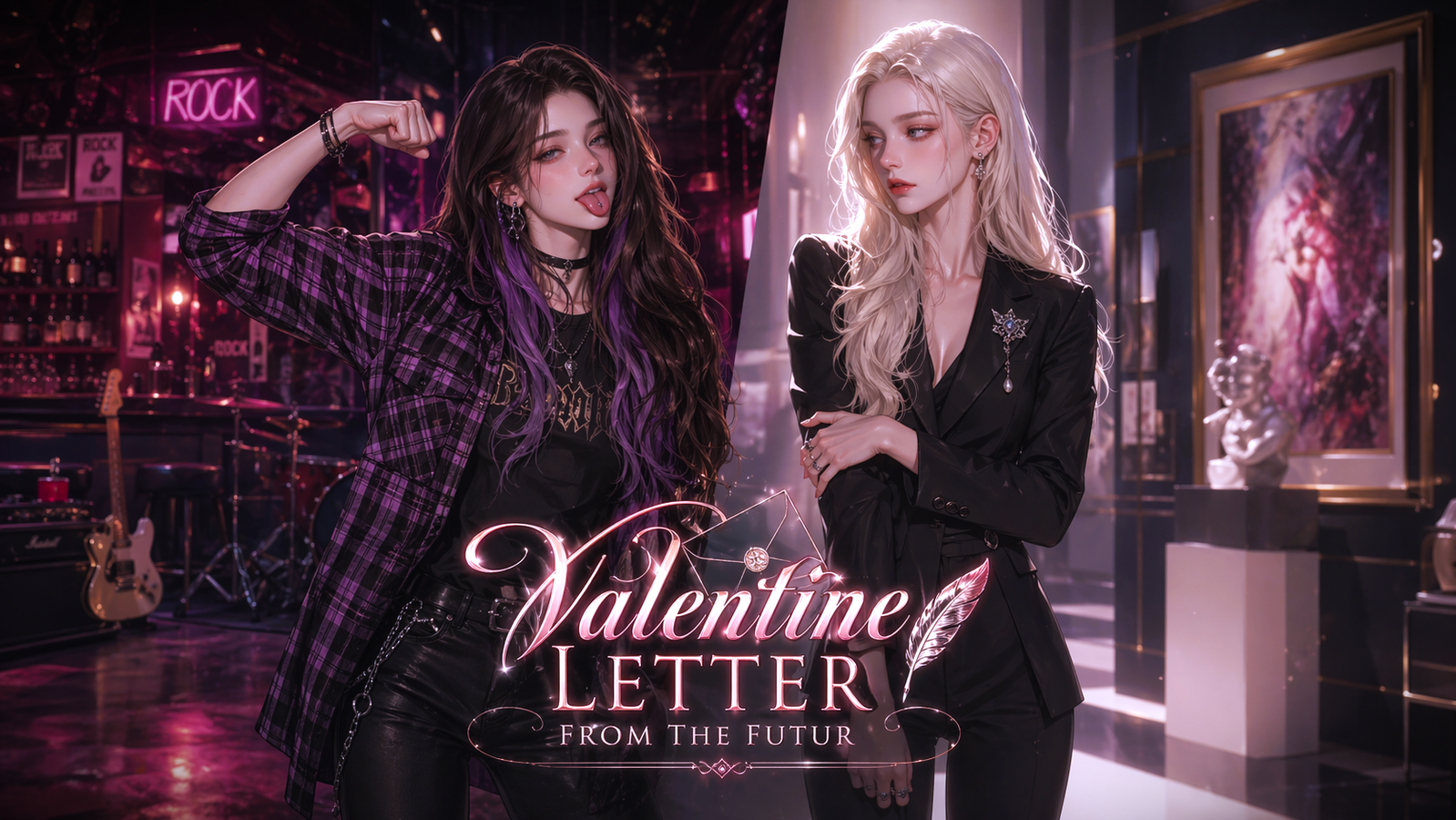 Cover art for Valentine Letter from the Future , a romance scenario on AI Dungeon