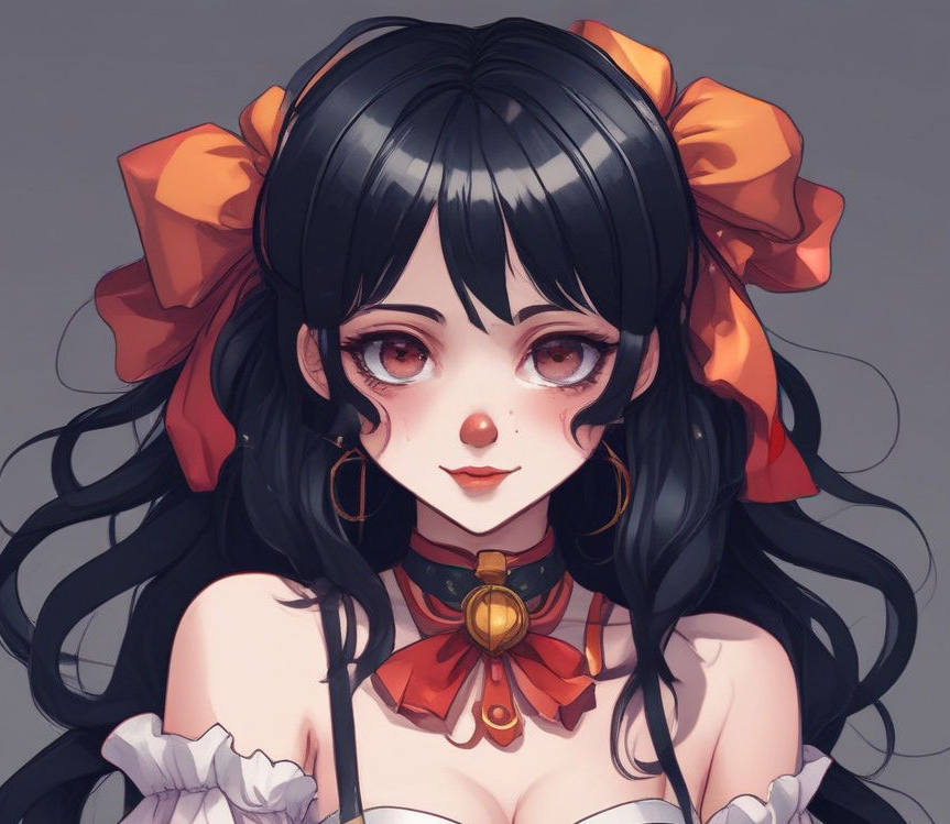 Cover art for Hug the clown, a clown scenario on AI Dungeon