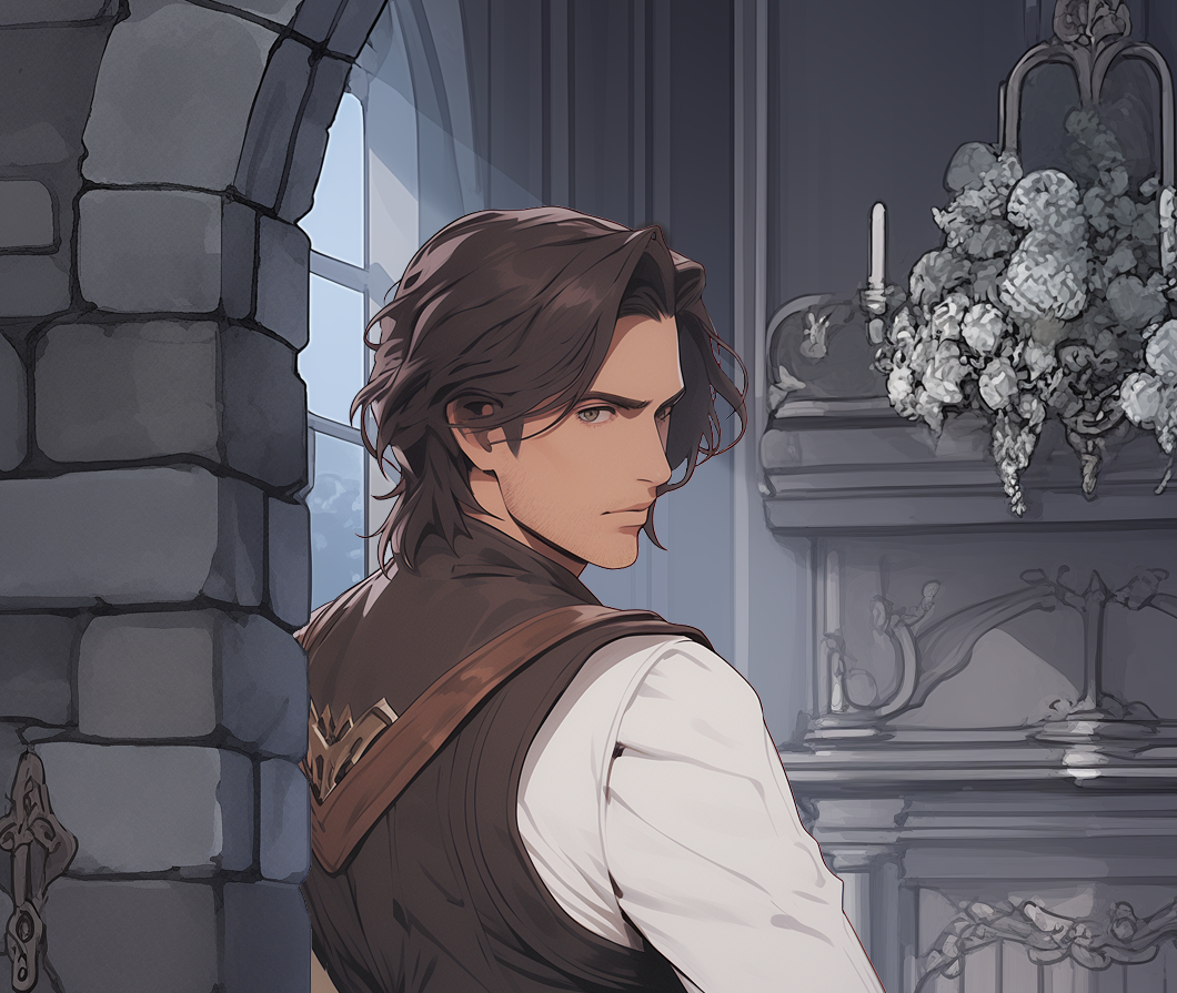 Cover art for Ward of the Warlord's Hound, a romance scenario on AI Dungeon