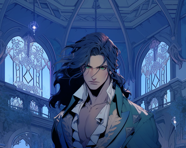 Cover art for Ashes of House Valmont, a romance scenario on AI Dungeon