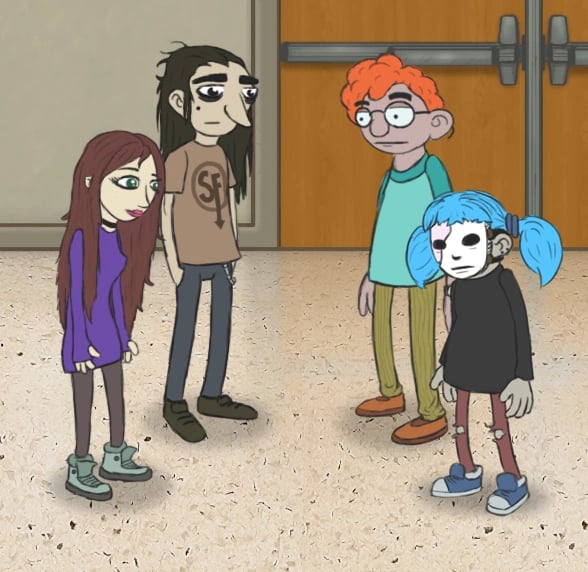 Cover art for Sally face, a sally face scenario on AI Dungeon