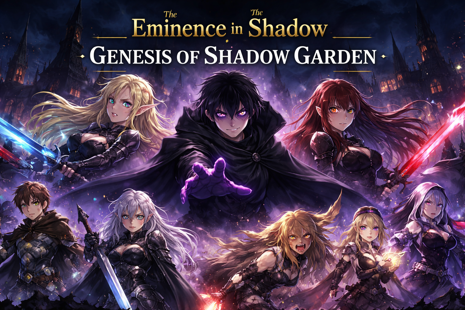 Cover art for The Eminence in Shadow: Genesis of Shadow Garden, an anime scenario on AI Dungeon