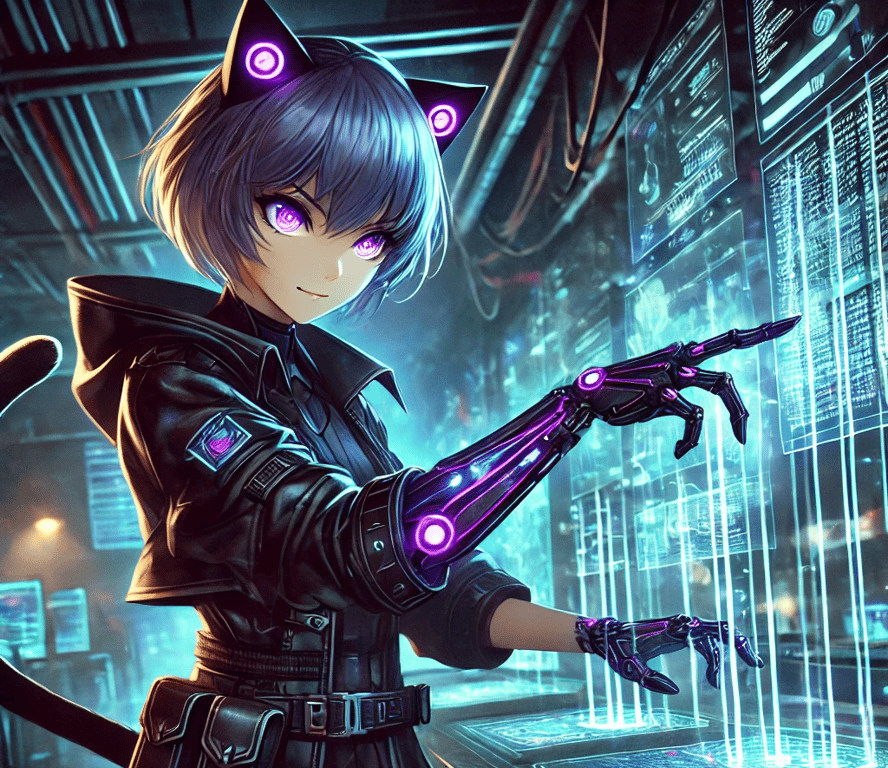 Cover art for KEMOPUNK: Evolution X Revolution: Korvo, a cyberpunk adventure on AI Dungeon