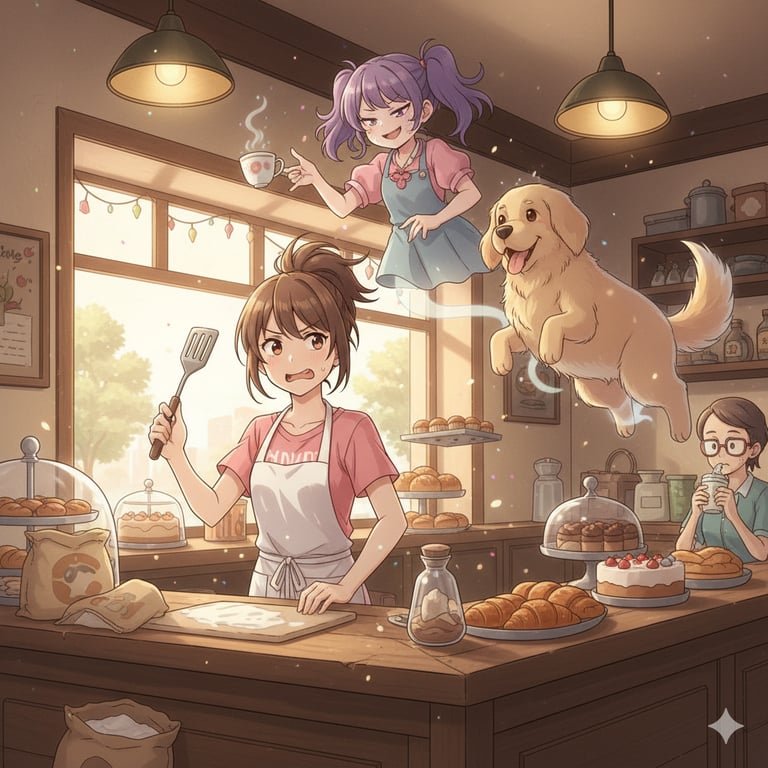 Cover art for The Whispering Whisk of The Patisserie, a haunted scenario on AI Dungeon