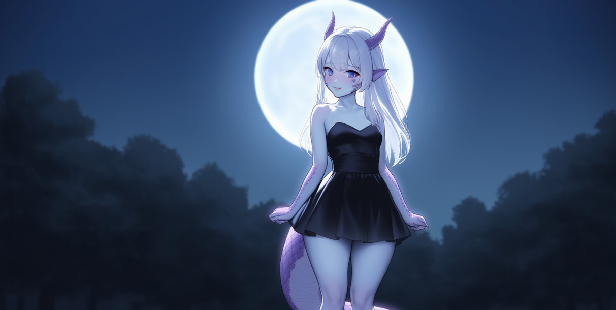 Cover art for 🌜🐉 Accidentally married a moon dragon., a dragon scenario on AI Dungeon
