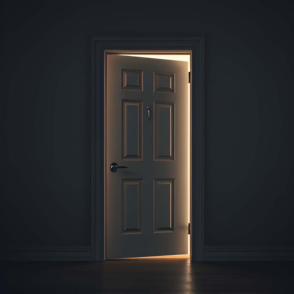 Cover art for The new door in your house, a mystery scenario on AI Dungeon
