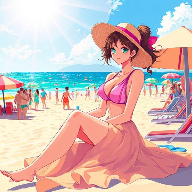 Cover art for School's Out, Bikinis On!, a slice of life scenario on AI Dungeon
