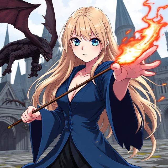 Cover art for Hogwarts Demon Hunter, a hogwarts scenario on AI Dungeon