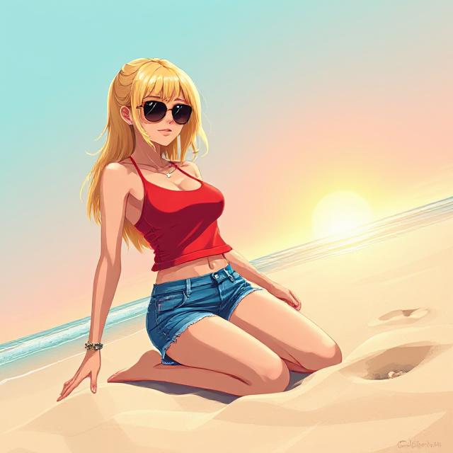 Cover art for Attack Of The Bleached Blonde Biker Bimbos, a come get some scenario on AI Dungeon