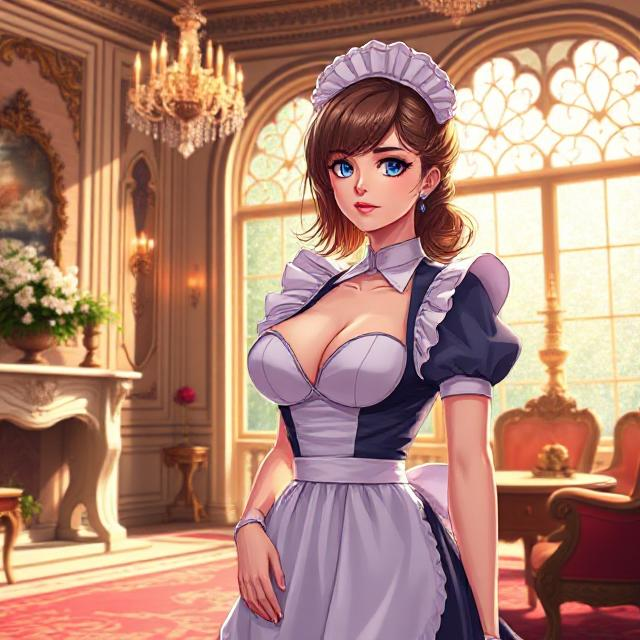 Cover art for Hire A Housemaid, a housemaid scenario on AI Dungeon