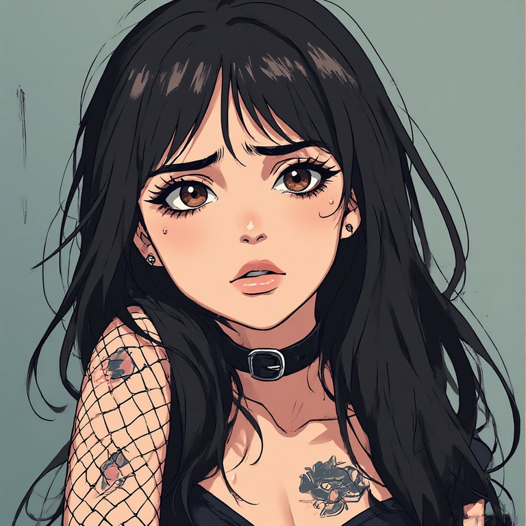 Cover art for Your Goth Girl ❌❌❌, a slice of life scenario on AI Dungeon