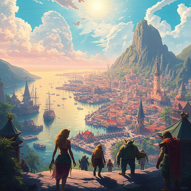Cover art for Amber Empire RPG, a fantasy scenario on AI Dungeon