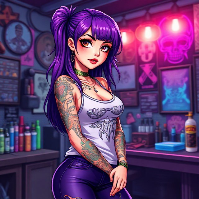 Cover art for Tattoo Me!, a tattoo scenario on AI Dungeon