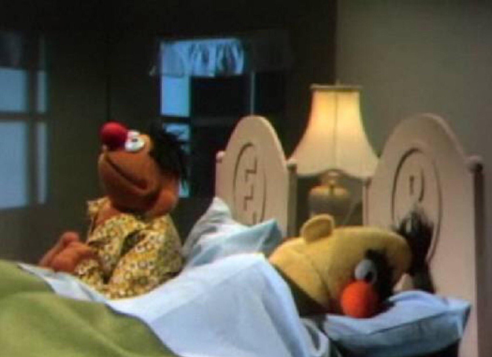 Cover art for Bert, I Can't Sleep!, a sesame street scenario on AI Dungeon