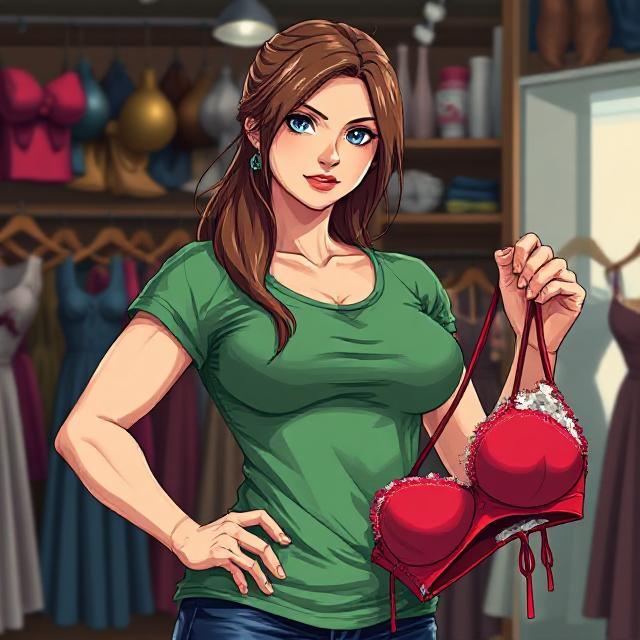 Cover art for Broke My Bra!, a bra scenario on AI Dungeon