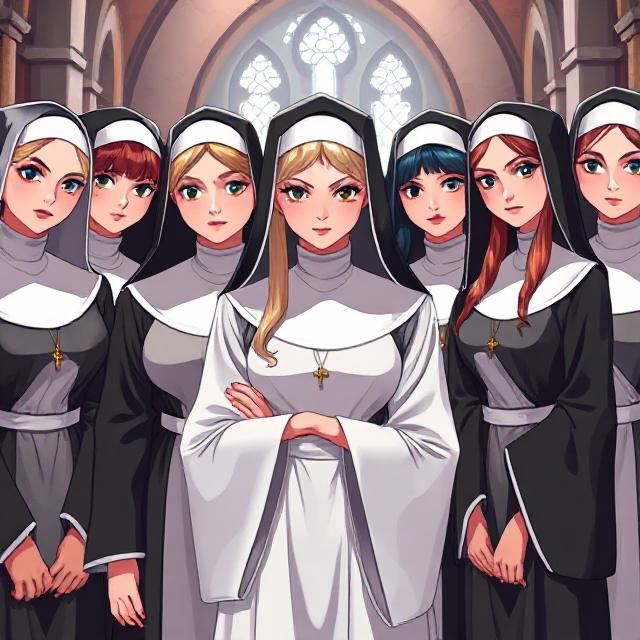 Cover art for The Convent, a convent scenario on AI Dungeon