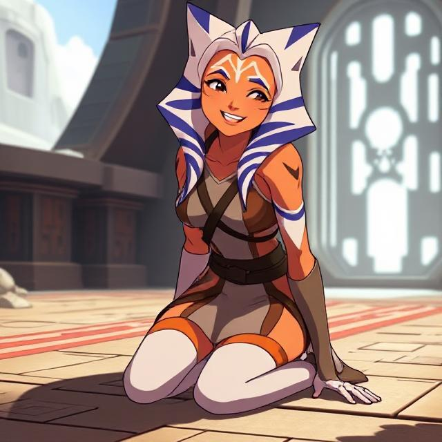 Cover art for Ahsoka Asks You Out, a science fiction scenario on AI Dungeon