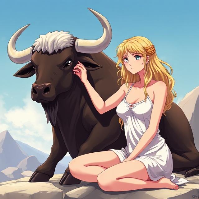 Cover art for Zeus and Europa, a greek mythology scenario on AI Dungeon