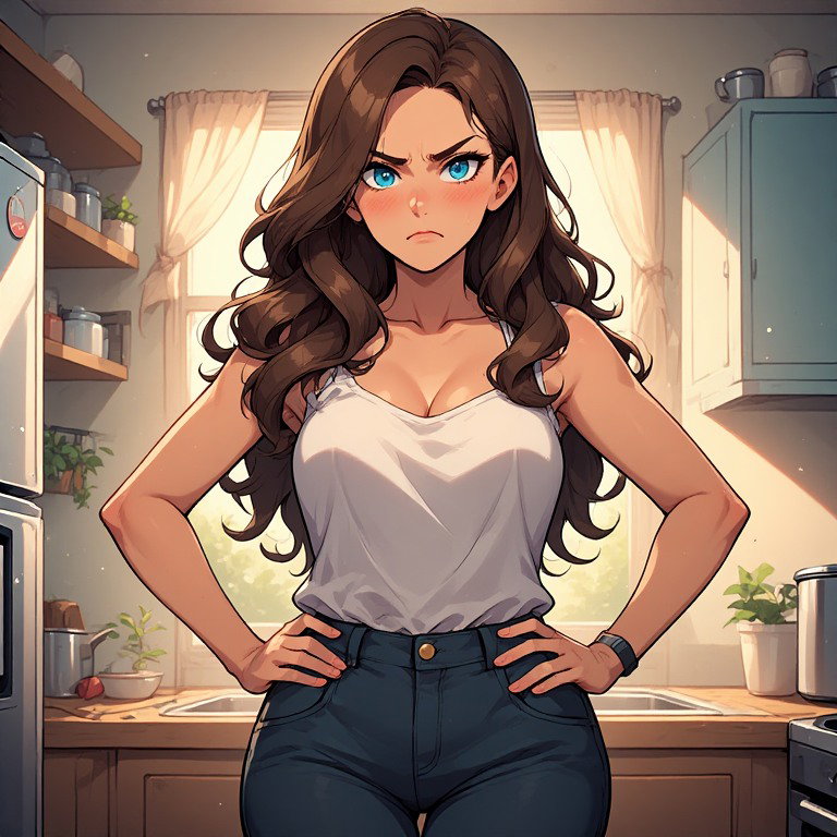 Cover art for Your Mom Hates You, a slice of life scenario on AI Dungeon