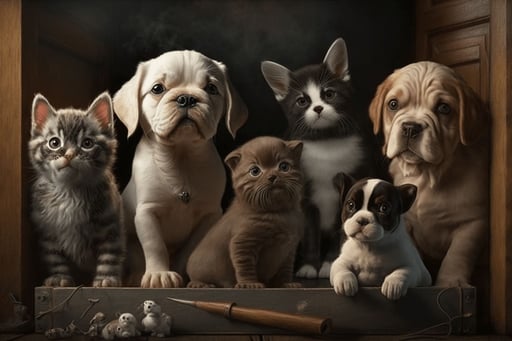 Cover art for Secrets On Soft Wool, a the dog scenario on AI Dungeon