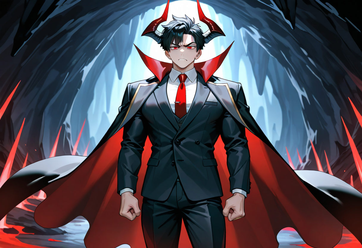 Cover art for Reincarnated as the Demon King's Testicles, a fantasy scenario on AI Dungeon
