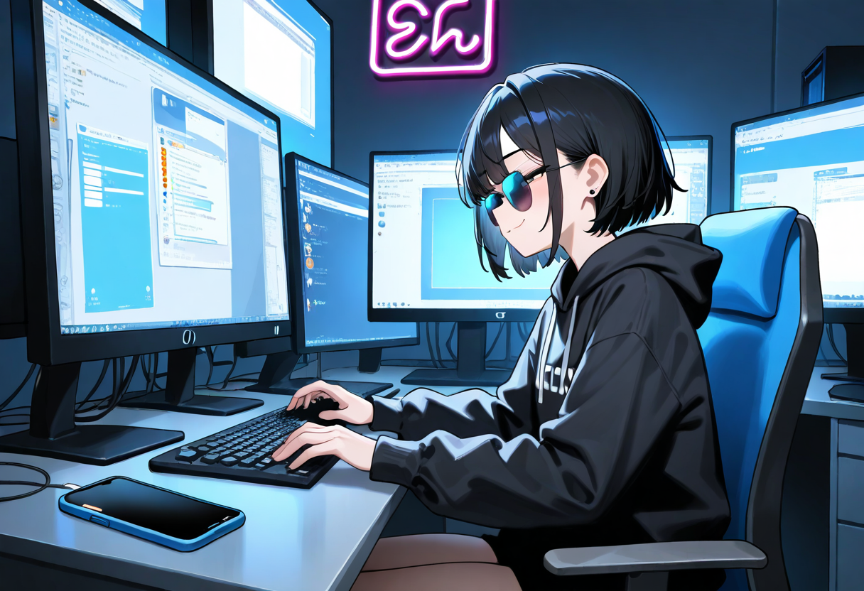 Cover art for Hacker vs. Scammers, a slice of life scenario on AI Dungeon