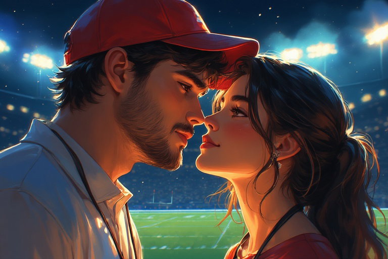Cover art for The famous Football Coach, a romance scenario on AI Dungeon