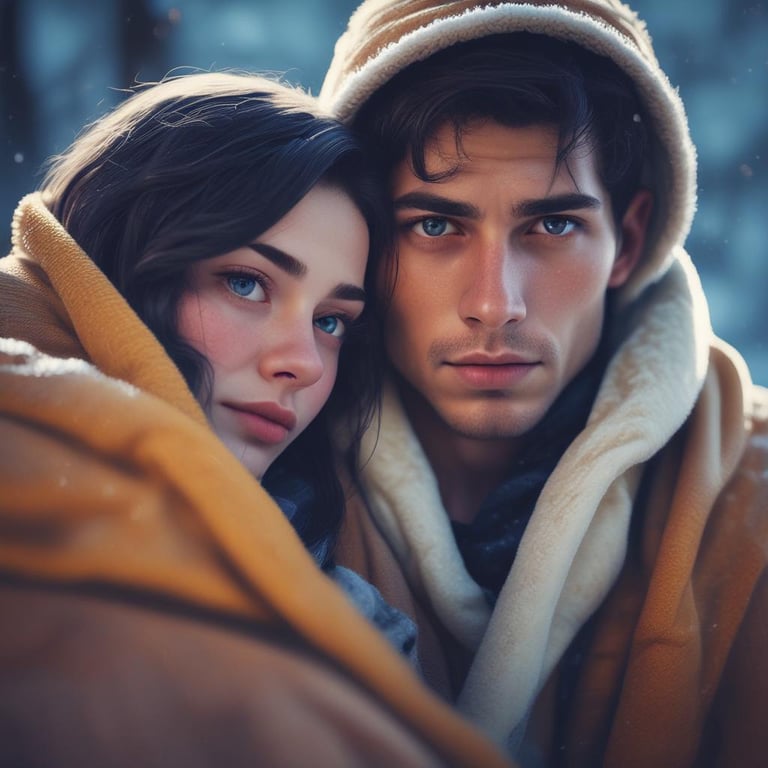 Cover art for Lost in a blizzard with an unexpected roommate, a contemporary scenario on AI Dungeon