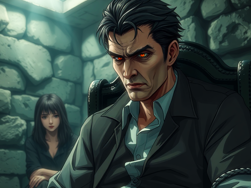 Cover art for The vampire's bite to live, a vampire scenario on AI Dungeon