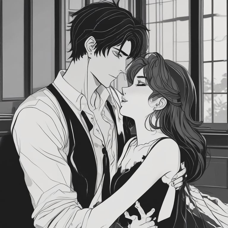 Cover art for The widow of his best friend, a grief scenario on AI Dungeon