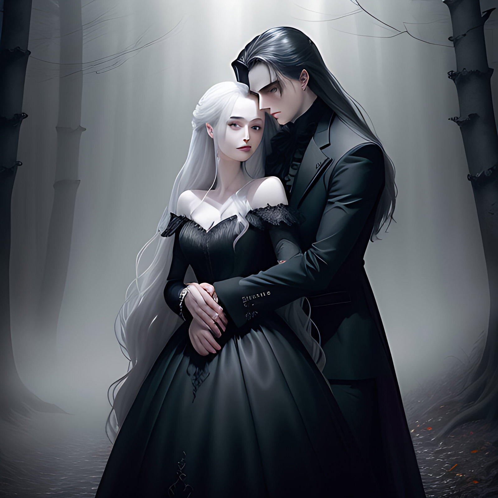 Cover art for Fallin' in love with a vampire, a vampire scenario on AI Dungeon