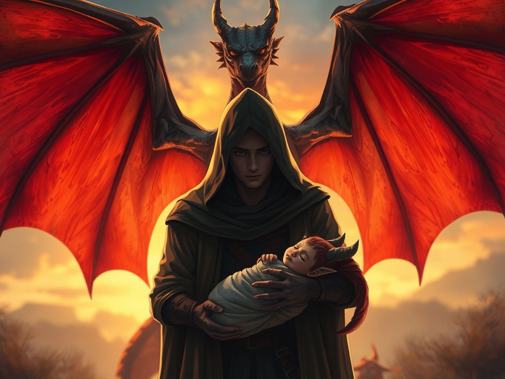 Cover art for Accidentally Impregnated a Dragon, a romance scenario on AI Dungeon
