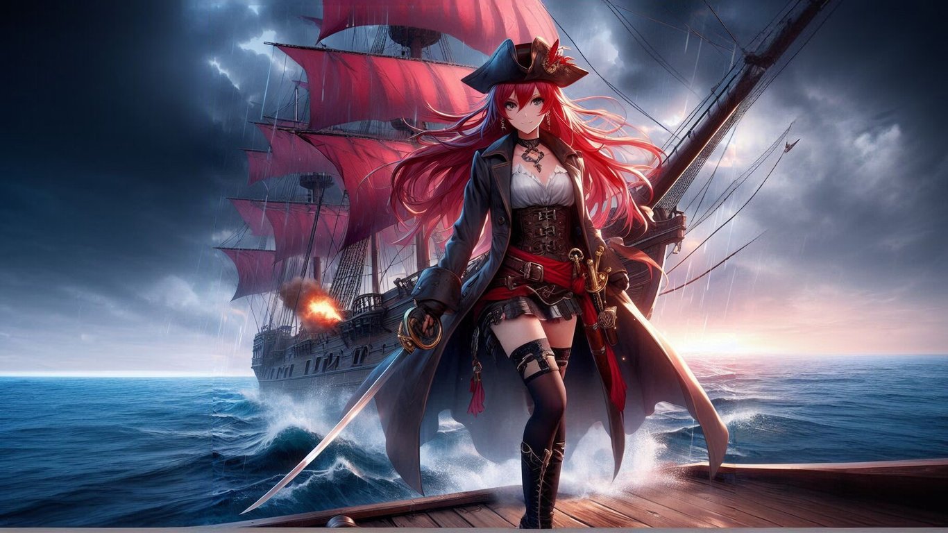 Cover art for Hearts Overboard, a pirate scenario on AI Dungeon